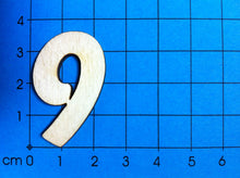 Lade das Bild in den Galerie-Viewer, Zahlen: Blockschrift in Größe und Ziffer wählbar