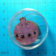 Lade das Bild in den Galerie-Viewer, Kugel für Christbaum farbig in Dose 2,5cm aus Holz