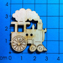 Lade das Bild in den Galerie-Viewer, Lokomotive als Knopf 3cm Knopf zum Nähen, Knöpfe zum Bemalen, Holzknopf, Lokomotive Knopf, Knöpfe, Knopf aus Holz, Tiereknöpfe, Knöpfe zum Dekorieren, Knopf zum Basteln, Knöpfe mit Gesicht,   BUH 6903