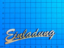 Lade das Bild in den Galerie-Viewer, Einladung Schriftzug in Schreibschrift aus Holz Basteln mit Holz, Schriftzüge aus Holz, Bastelideen mit Holz, Einladungskare Basteln, Holzkunst, Schriftzüge bemalen, Holzteile bemalen, Schriftzug Bastelartikel, Holzkunst, Schriftzüge bemalen, Holzteile bemalen, Einladungskare Basteln, Basteln mit Holz, Schriftzug Bastelartikel, Schriftzüge aus Holz, Bastelideen mit Holz, SZH 7596