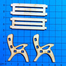 Lade das Bild in den Galerie-Viewer, Gartenbank 3D aus Holz
