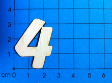 Lade das Bild in den Galerie-Viewer, Zahlen: Blockschrift in Größe und Ziffer wählbar