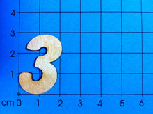Lade das Bild in den Galerie-Viewer, Zahlen: Blockschrift in Größe und Ziffer wählbar