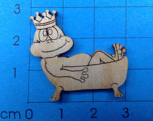 Lade das Bild in den Galerie-Viewer, Frosch in Badewanne aus Holz