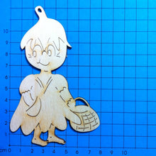 Lade das Bild in den Galerie-Viewer, Blumenkind mit Korb aus Holz