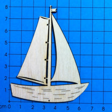 Lade das Bild in den Galerie-Viewer, Boot mit Focksegel aus Holz