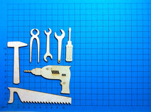 Lade das Bild in den Galerie-Viewer, Werkzeugsatz 7tlg aus Holz