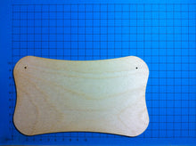 Lade das Bild in den Galerie-Viewer, Schild mit gerundeten Ecken schmal aus Holz