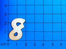 Lade das Bild in den Galerie-Viewer, Zahlen: Blockschrift in Größe und Ziffer wählbar