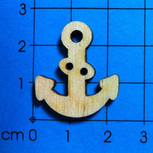 Lade das Bild in den Galerie-Viewer, Anker als Knopf 3cm Knopf zum Basteln, Tiereknöpfe, Knopf aus Holz, Knöpfe mit Gesicht, Knöpfe, Holzknopf, Knöpfe zum Dekorieren, Knopf zum Nähen, Knöpfe zum Bemalen, Anker Knopf, BUH 1803