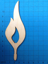 Lade das Bild in den Galerie-Viewer, Flamme aus Holz für Kantholz