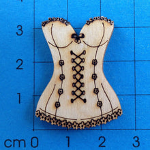 Lade das Bild in den Galerie-Viewer, Korsage aus Holz