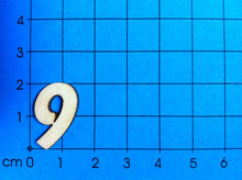 Lade das Bild in den Galerie-Viewer, Zahlen: Blockschrift in Größe und Ziffer wählbar