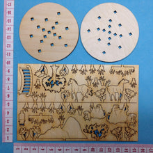 Lade das Bild in den Galerie-Viewer, 2 x Mini-Diorama aus Holz