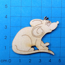 Lade das Bild in den Galerie-Viewer, Maus sitzend aus Holz