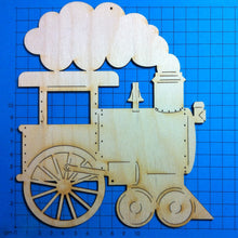 Lade das Bild in den Galerie-Viewer, Dampflokomotive aus Holz