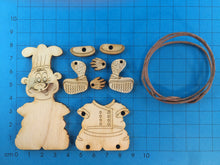 Lade das Bild in den Galerie-Viewer, Koch aus Holz, Schlenker-Figur