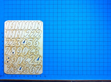 Lade das Bild in den Galerie-Viewer, Zahlen: Blockschrift in Größe und Ziffer wählbar