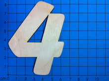 Lade das Bild in den Galerie-Viewer, Zahlen: Blockschrift in Größe und Ziffer wählbar