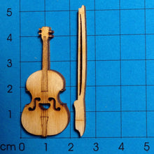 Lade das Bild in den Galerie-Viewer, Geige mit Bogen aus Holz