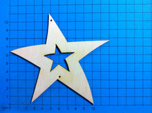 Lade das Bild in den Galerie-Viewer, Stern mit Stern aus Holz