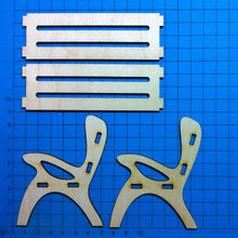 Lade das Bild in den Galerie-Viewer, Gartenbank 3D aus Holz