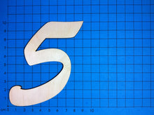 Lade das Bild in den Galerie-Viewer, Zahlen aus Holz in Schreibschrift