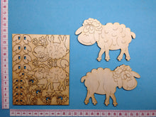 Lade das Bild in den Galerie-Viewer, Schafe aus Holz, zum Umwickeln für Wolle geeignet