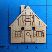 Lade das Bild in den Galerie-Viewer, Haus Knopf aus Holz