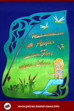 Lade das Bild in den Galerie-Viewer, Hier wohnt ein Angler mit dem Fang seines Lebens Schriftzug