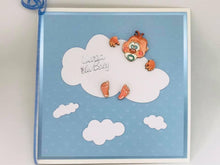Lade das Bild in den Galerie-Viewer, Babyplatte aus Holz, je 4 Mädchen und Jungen
