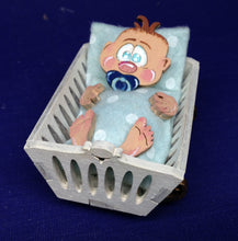 Lade das Bild in den Galerie-Viewer, Babyplatte aus Holz, je 4 Mädchen und Jungen