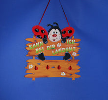 Lade das Bild in den Galerie-Viewer, Haken mit Platte aus Holz