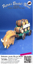 Lade das Bild in den Galerie-Viewer, Bierwagen 5 Fässer Zottelrind aus Holz