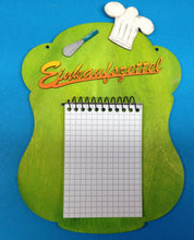 Lade das Bild in den Galerie-Viewer, Schriftzug "Einkaufszettel" aus Holz