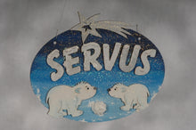 Lade das Bild in den Galerie-Viewer, Eisbär laufend aus Holz