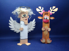 Lade das Bild in den Galerie-Viewer, Engel für Kantholz, Pfahlfigur aus Holz