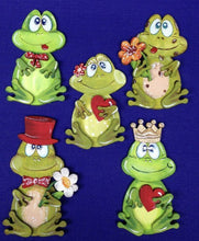 Lade das Bild in den Galerie-Viewer, Frösche zum Hängen aus Holz 6cm