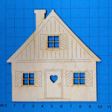 Lade das Bild in den Galerie-Viewer, Haus aus Holz Frontansicht