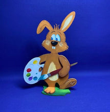 Lade das Bild in den Galerie-Viewer, Hasenpaar zum Hinstellen aus Holz