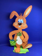 Lade das Bild in den Galerie-Viewer, Hasenpaar zum Hinstellen aus Holz