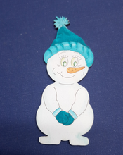 Lade das Bild in den Galerie-Viewer, Schneemann-Mächen "Yuki" aus Holz