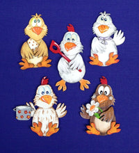 Lade das Bild in den Galerie-Viewer, Gockel zum Hängen aus Holz 6cm