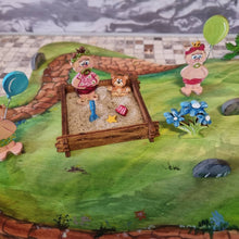 Lade das Bild in den Galerie-Viewer, Wackelauto, Sandkasten und Wippe für Spielplatz