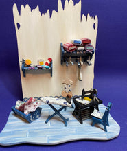 Lade das Bild in den Galerie-Viewer, Näh-Zimmer Zubehörteile aus Holz (Bügelbrett, Nähmaschine, Schneiderreibedarf)