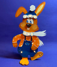 Lade das Bild in den Galerie-Viewer, Hasenjunge mit Mütze, mit Löcher für Beleuchtung