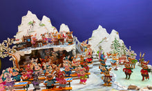 Lade das Bild in den Galerie-Viewer, Skihasen zum Stellen in 7cm aus Holz