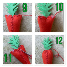 Lade das Bild in den Galerie-Viewer, Karotten zum Nähen aus Filz
