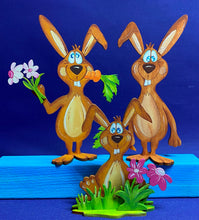 Lade das Bild in den Galerie-Viewer, Hasenset zum Hinstellen (3er bzw. 5er Set)