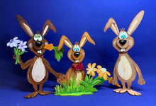 Lade das Bild in den Galerie-Viewer, Hasenset zum Hinstellen (3er bzw. 5er Set)